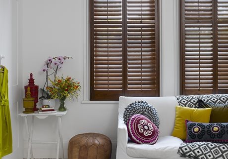 wooden window shutters